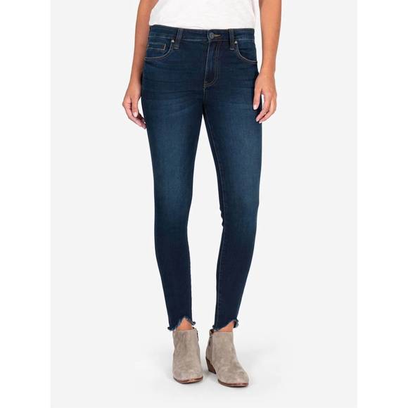 NEW KUT FROM THE KLOTH resting connie ankle skinny jeans in dark stone wash - Picture 1 of 3